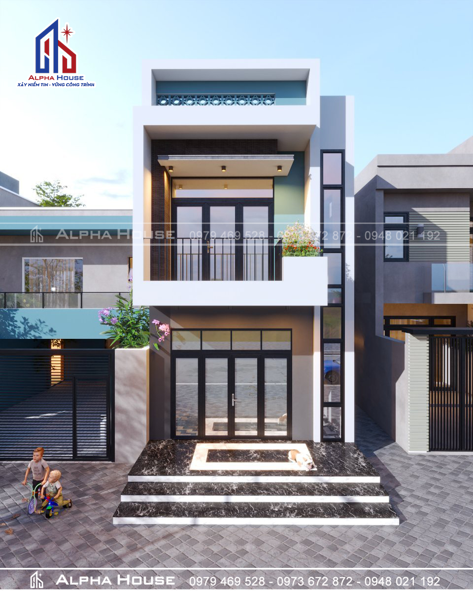 THIẾT KẾ NHÀ PHỐ - 2 TẦNG - ANH TOÀN