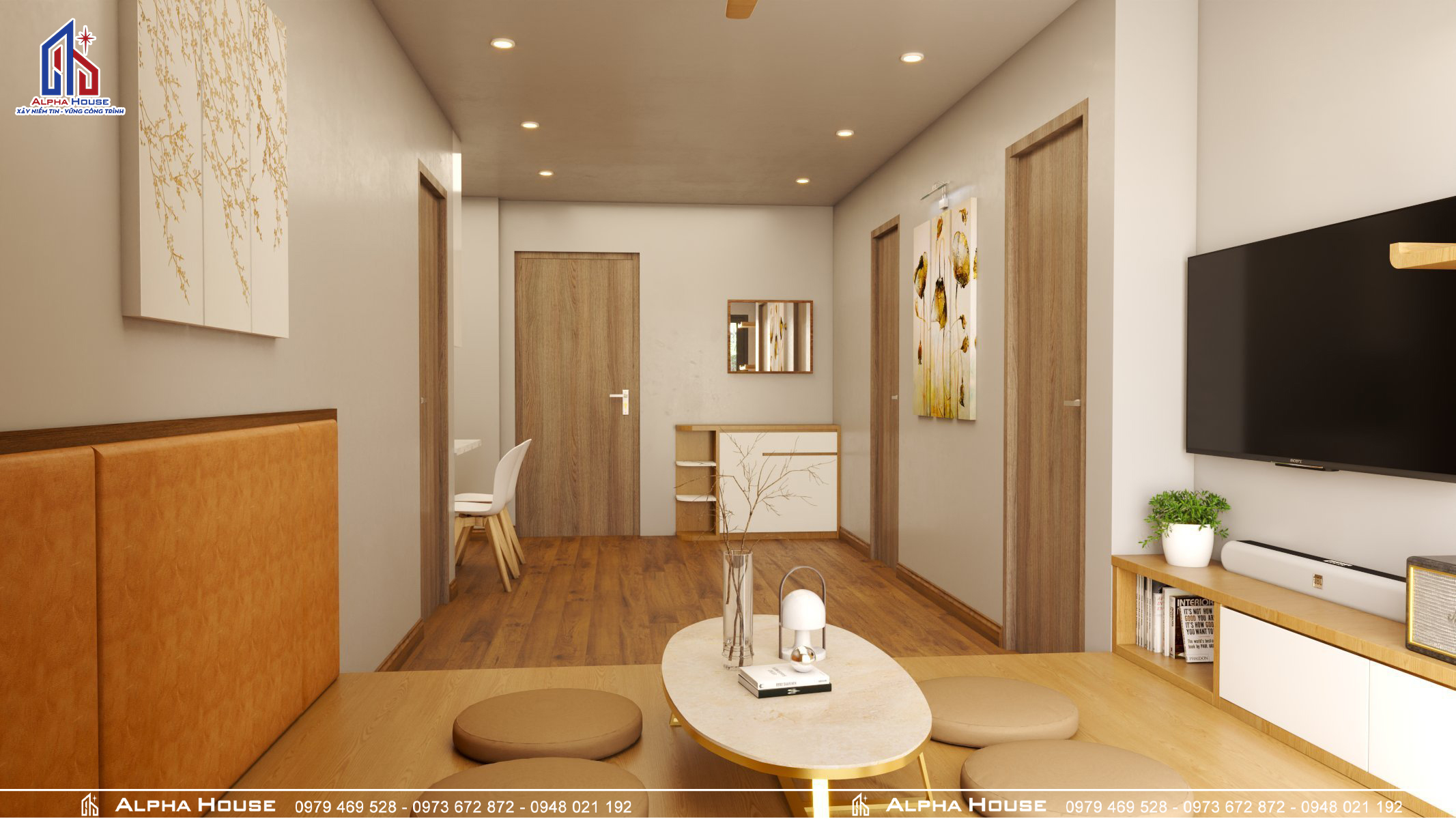 THIẾT KẾ NỘI THẤT CHO ANH TRAI TRẺ Ở VINHOMES 2 NGỦ