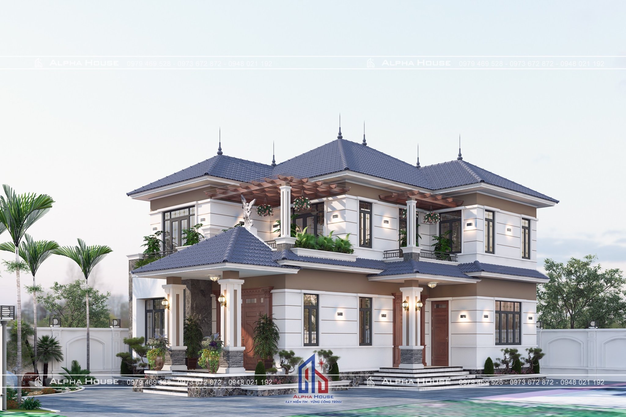 MẪU BIỆT THỰ MÁI NHẬT ĐẸP TINH TẾ SANG TRỌNG VÀ HIỆN ĐẠI 