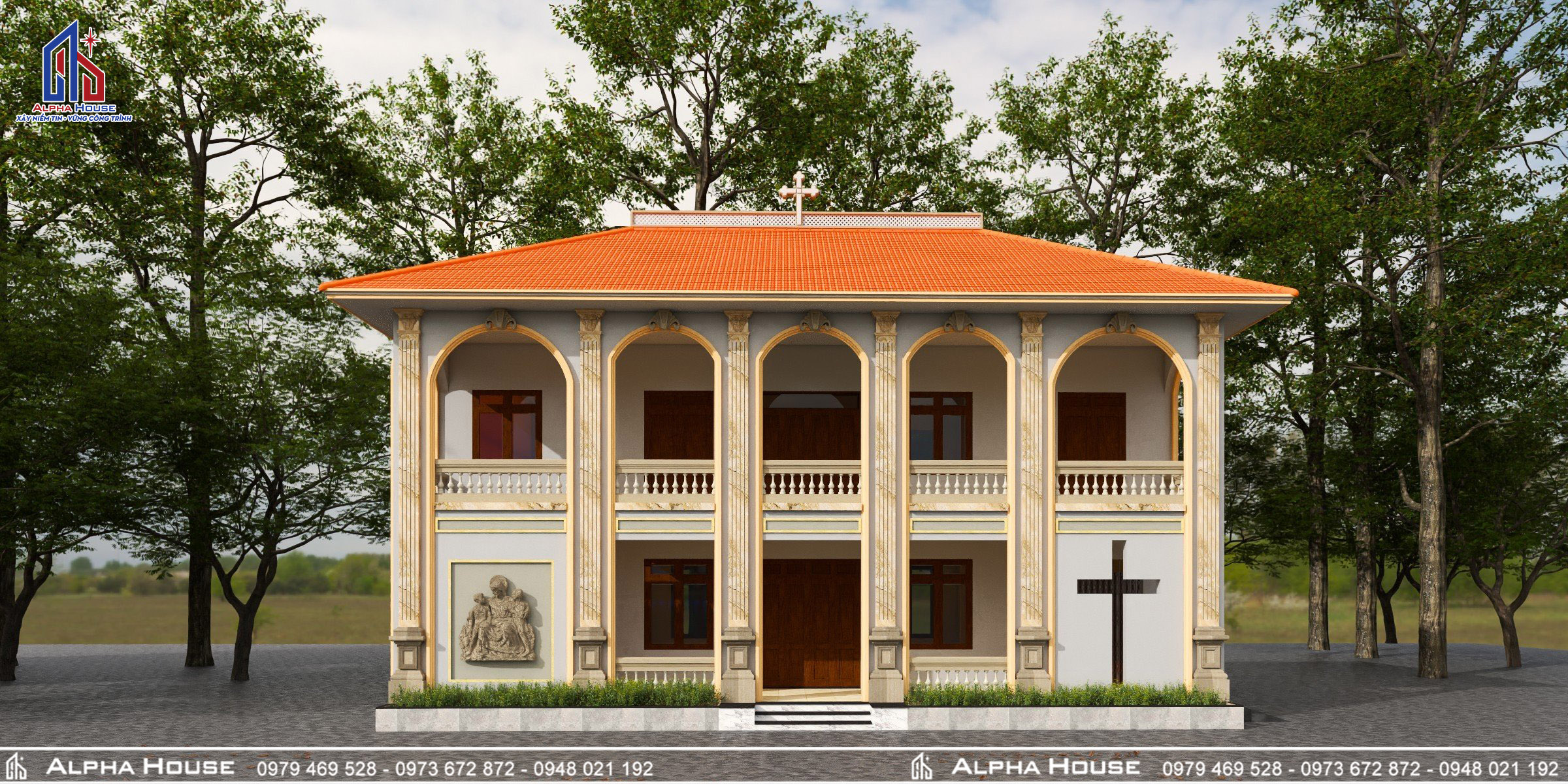 THIẾT KẾ NHÀ GIÁO LÝ GIÁO HỌ NAM BIÊN - ĐỀN THÁNH QUẦN PHƯƠNG 