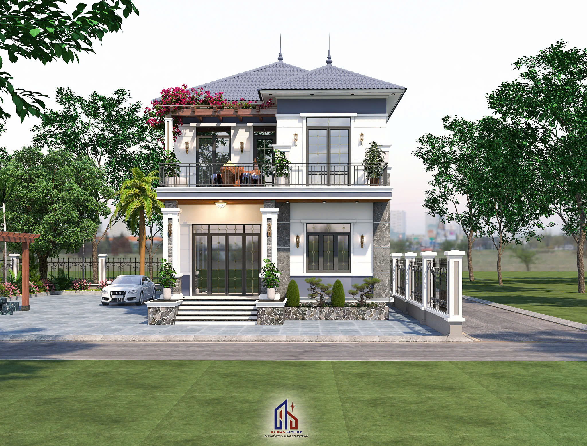MÁI NHẬT 2 TẦNG ĐẸP HIỆN ĐẠI DIỆN TÍCH 8mx19m - ANH CHỊ NGHĨA MAI