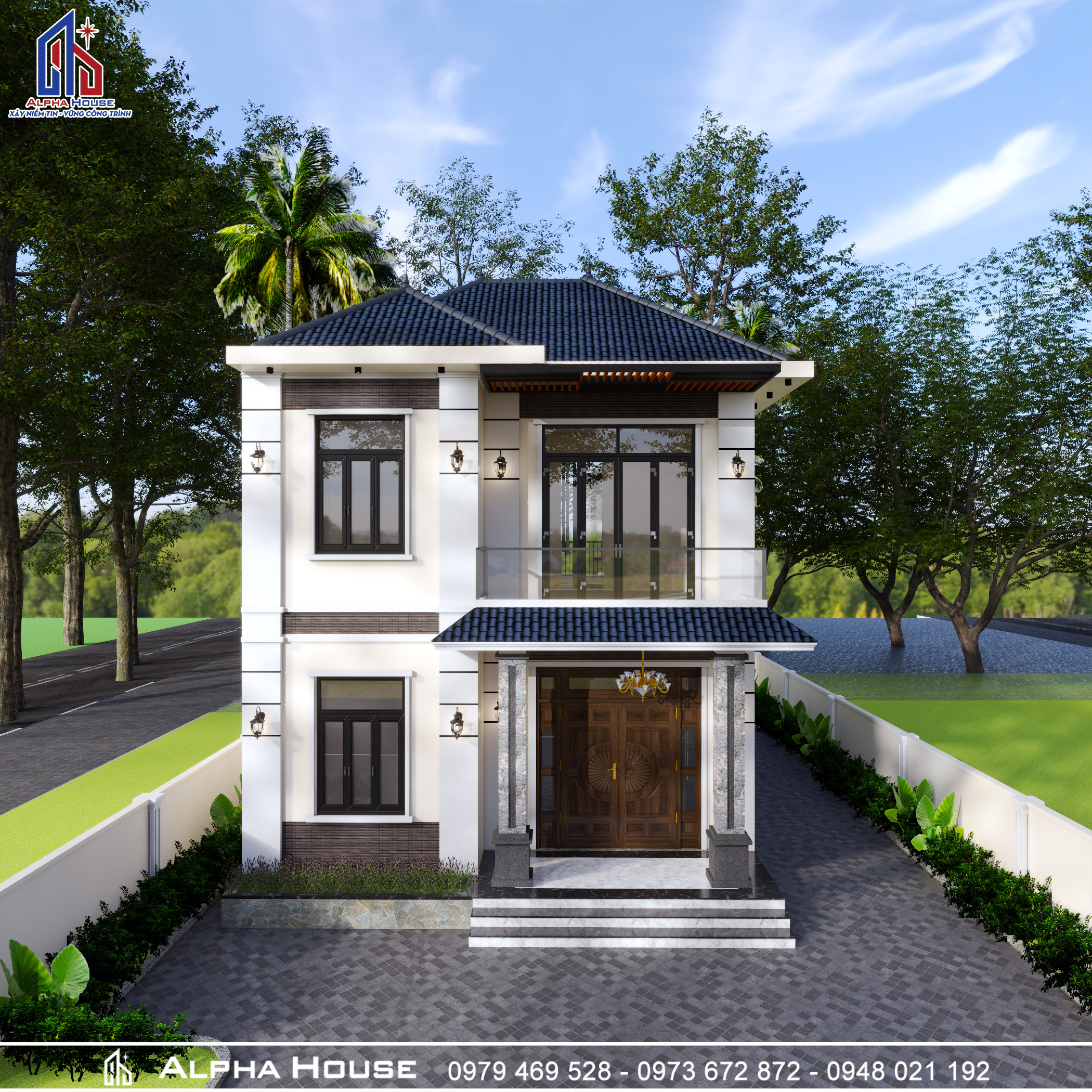 MẪU THIẾT KẾ NHÀ MÁI NHẬT 2 TẦNG TIẾT KIỆM CHI PHÍ 8,2m x 11m - ANH TRƯỜNG 